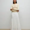 Awkeeley Langrock mit hoher Taille