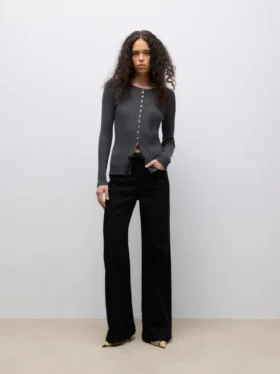 Awmaddie Jeans mit hoher Leibhöhe und weitem Bein