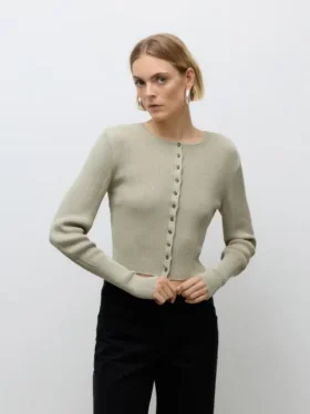 Awshirley Strickjacke aus Strickwaren