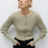 Awshirley Strickjacke aus Strickwaren