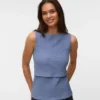 Bodycon-Fit-Top mit U-Boot-Ausschnitt