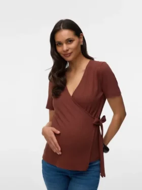 Bodycon-Fit-Top mit V-Ausschnitt