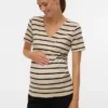 Bodycon-Fit-Top mit V-Ausschnitt