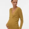 Bodycon-Fit-Top mit V-Ausschnitt