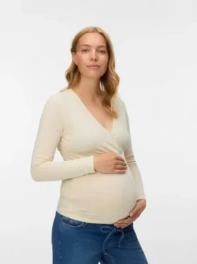 Bodycon-Fit-Top mit V-Ausschnitt