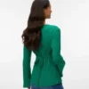 Bodycon-Fit-Top mit V-Ausschnitt