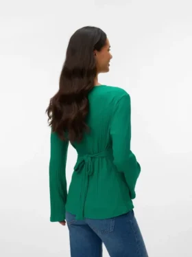 Bodycon-Fit-Top mit V-Ausschnitt