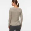 Bodycon-Fit-Top mit V-Ausschnitt