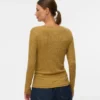 Bodycon-Fit-Top mit V-Ausschnitt