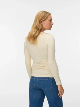 Bodycon-Fit-Top mit V-Ausschnitt
