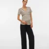 Bodycon-Fit-Top mit V-Ausschnitt