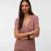 Bodycon-Fit-Top mit V-Ausschnitt