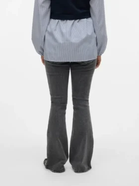 Bootcut-Jeans mit normaler Passform und mittlerer Taillenhöhe