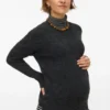 Gestrickter Pullover für Umstandsmode