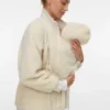 Hoher Kragen, elastische Bündchen, verstellbare Träger, voluminöse Ärmel, Jacke