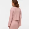 Kurz geschnittener Pullover mit Rundhalsausschnitt