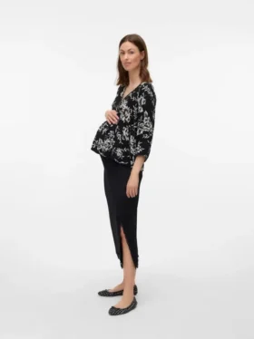 Midi-Rock mit hoher Taille