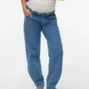 Mom-Fit-Jeans mit niedriger Taille