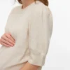 Pullover mit normaler Passform, Rundhalsausschnitt und gerippten Bündchen