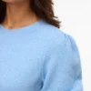 Pullover mit normaler Passform, Rundhalsausschnitt und gerippten Bündchen