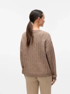 Pullover mit Rundhalsausschnitt und normaler Passform