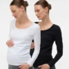 Slim-Fit-Top mit U-Ausschnitt