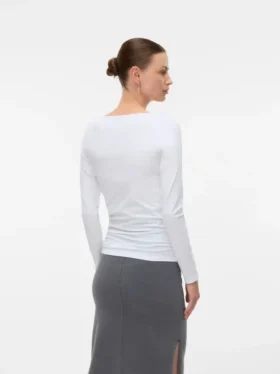 Slim-Fit-Top mit U-Ausschnitt