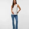 Slim-Fit-Top mit U-Ausschnitt