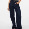 Snrancy Jeans mit mittlerer Leibhöhe und weitem Bein