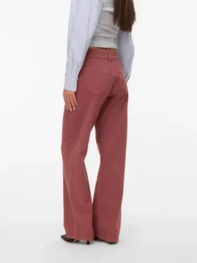 Snrancy Jeans mit mittlerer Leibhöhe und weitem Bein
