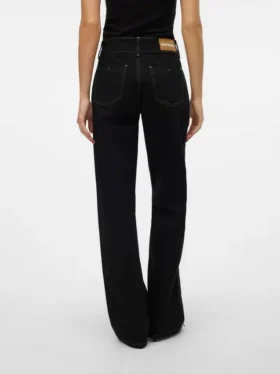 Snrancy Jeans mit mittlerer Leibhöhe und weitem Bein