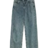 Snrancy Jeans mit mittlerer Leibhöhe und weitem Bein