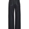 Snrancy Jeans mit mittlerer Leibhöhe und weitem Bein