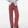 Snrancy Jeans mit mittlerer Leibhöhe und weitem Bein