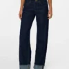 Snrancy Jeans mit mittlerer Leibhöhe und weitem Bein
