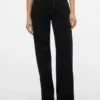 Snrancy Jeans mit mittlerer Leibhöhe und weitem Bein
