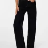 Snrancy Jeans mit mittlerer Leibhöhe und weitem Bein