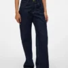 Snrancy Jeans mit mittlerer Leibhöhe und weitem Bein