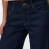 Snrancy Jeans mit mittlerer Leibhöhe und weitem Bein