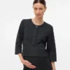 Strickjacke mit Rundhalsausschnitt