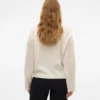 Strickoberteil mit normaler Passform und hohem Kragen