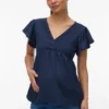 Top mit V-Ausschnitt in Regular-Fit