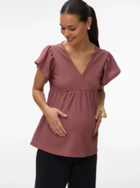Top mit V-Ausschnitt in Regular-Fit