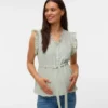 Top mit V-Ausschnitt in Regular-Fit