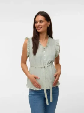 Top mit V-Ausschnitt in Regular-Fit
