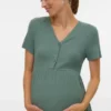 Top mit V-Ausschnitt in Regular-Fit