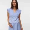 Top mit V-Ausschnitt in Regular-Fit