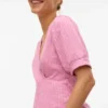 Top mit V-Ausschnitt in Regular-Fit