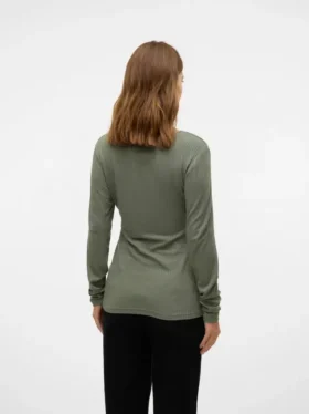 Top mit V-Ausschnitt in Regular-Fit