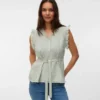 Top mit V-Ausschnitt in Regular-Fit
